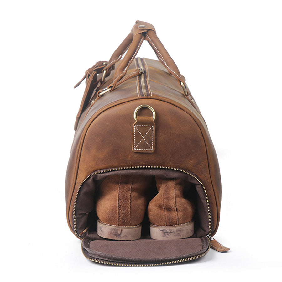 Bastion – Crazy Horse Leather Duffle