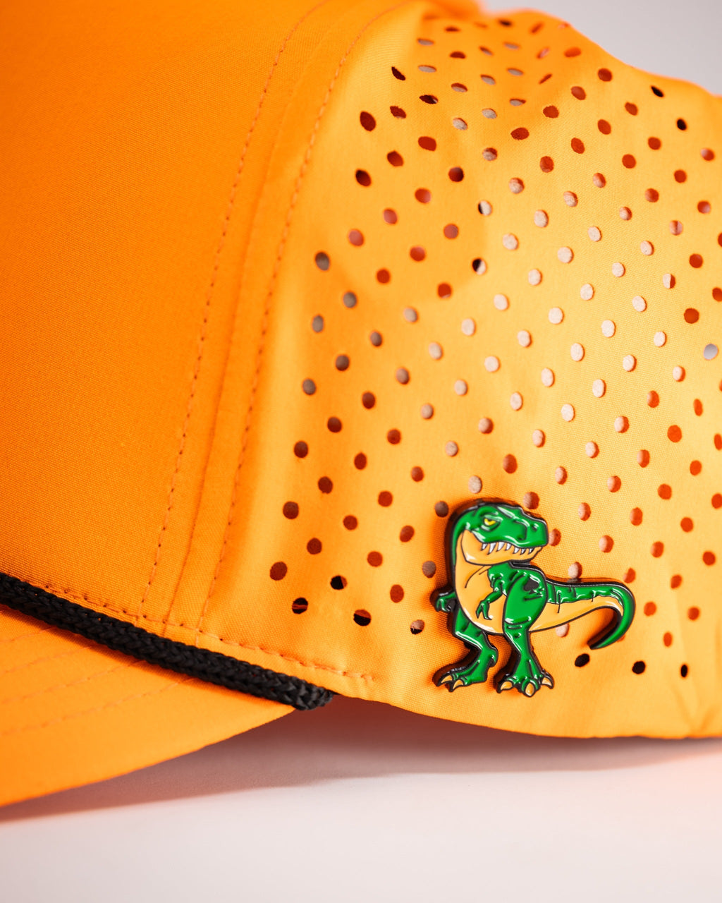 Perforated Rope Hat - Highlighter Orange