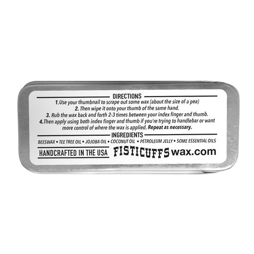 15g slide top tin of Fisticuffs Mustache Wax