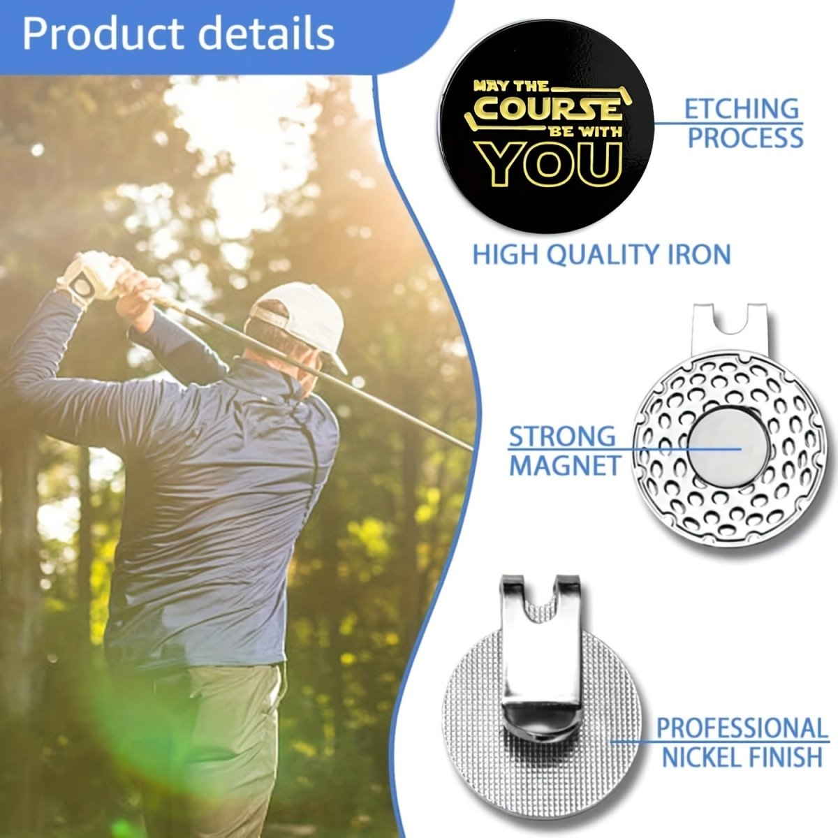 "May The Course Be With You" Golf Ball Marker