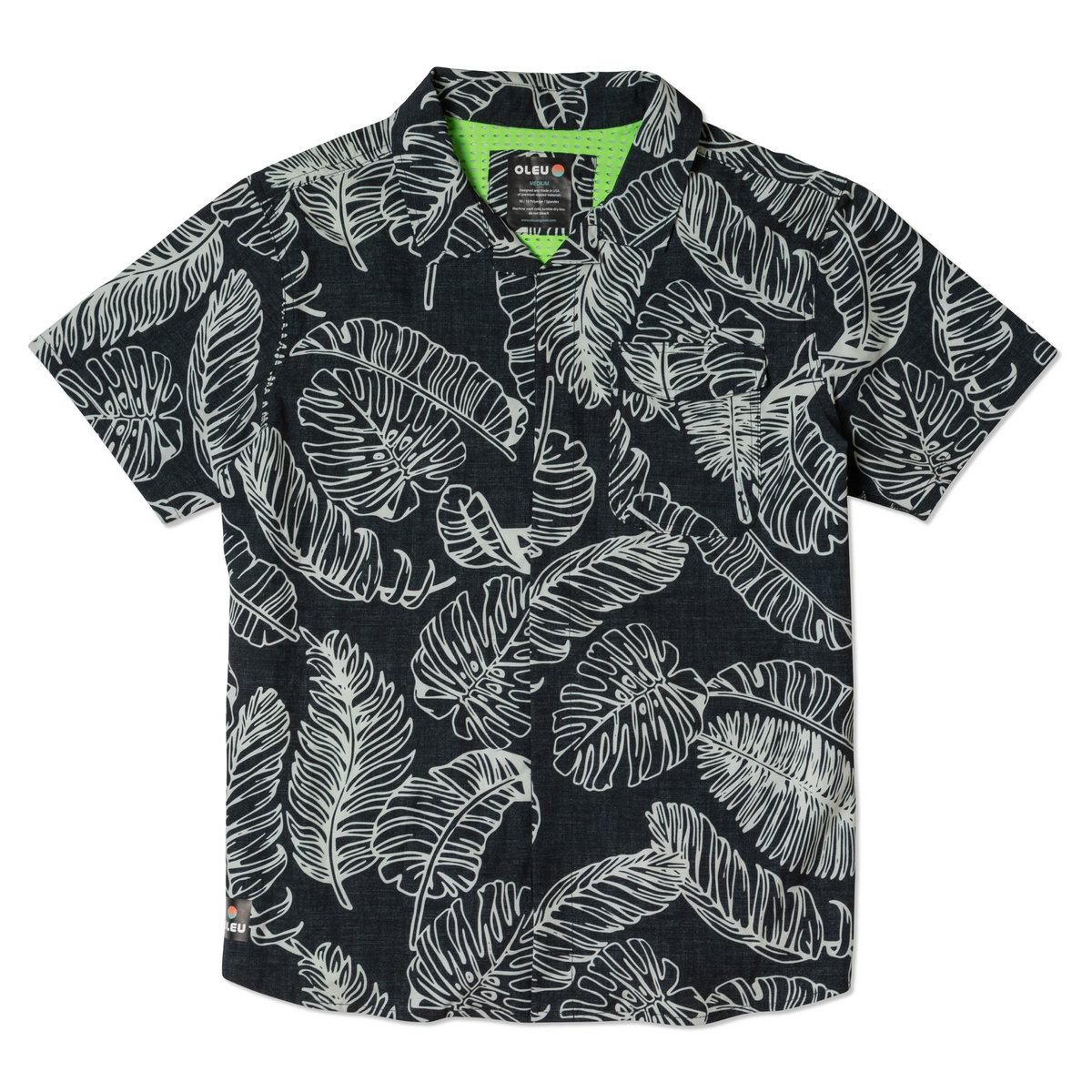 OLEU UV QUICK-DRY BOARDSHIRT - RAINFOREST JETT
